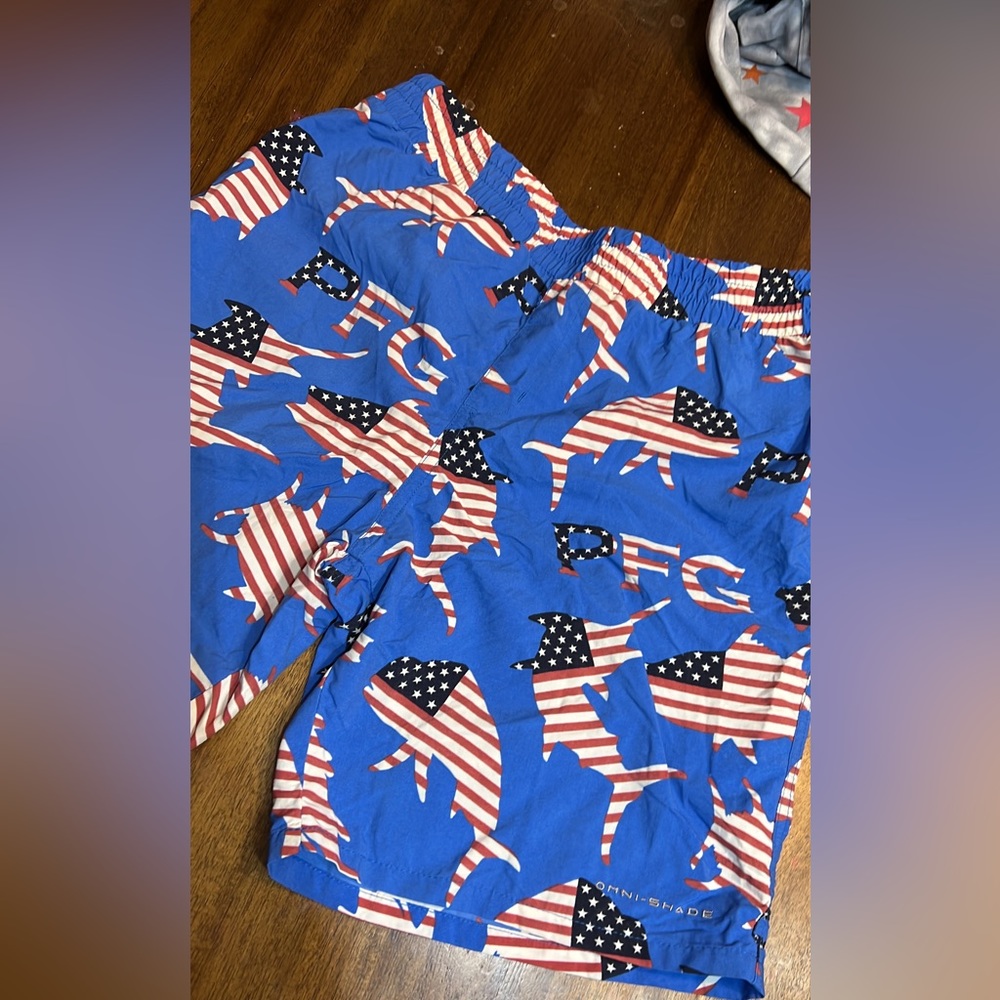 Columbia PFG swim trunks